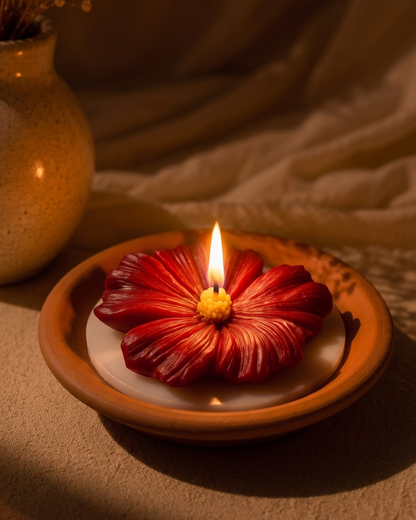 Hibiscus Candle