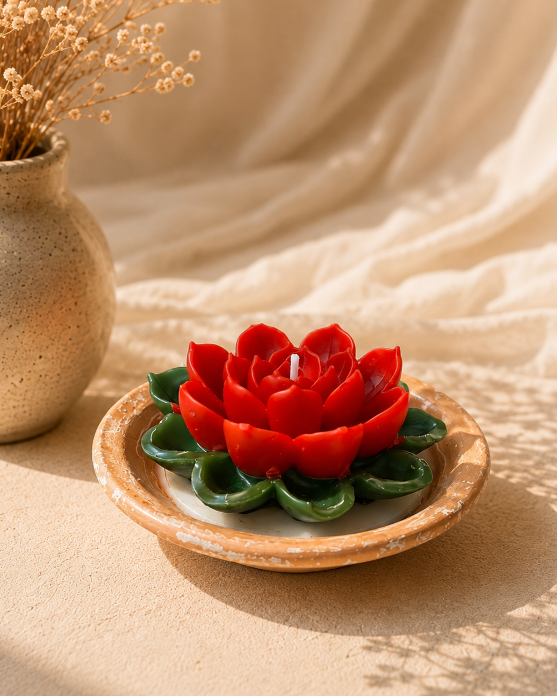 Kamal Lotus Candle