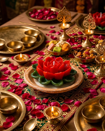 Kamal Lotus Candle